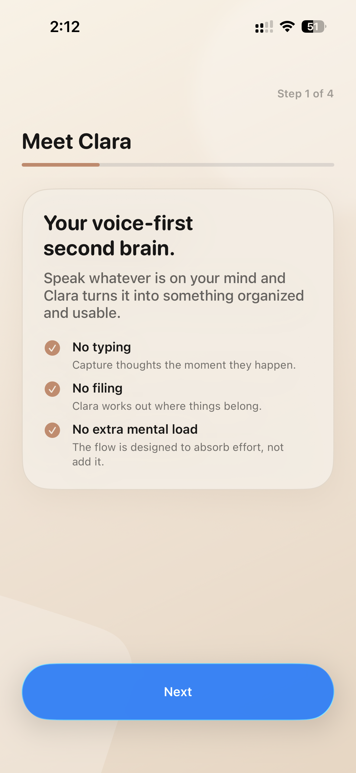 Clara: How it works onboarding