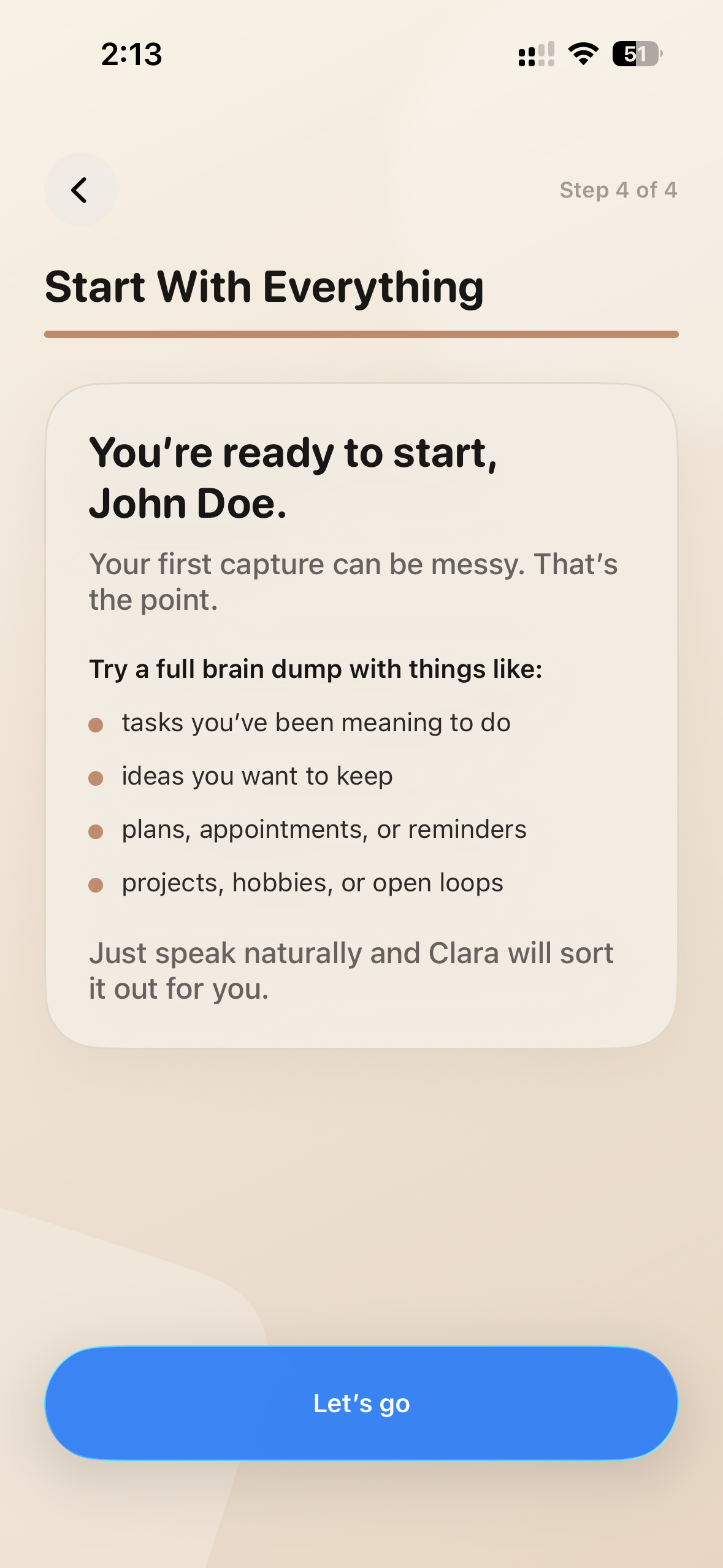 Clara: Capture screen
