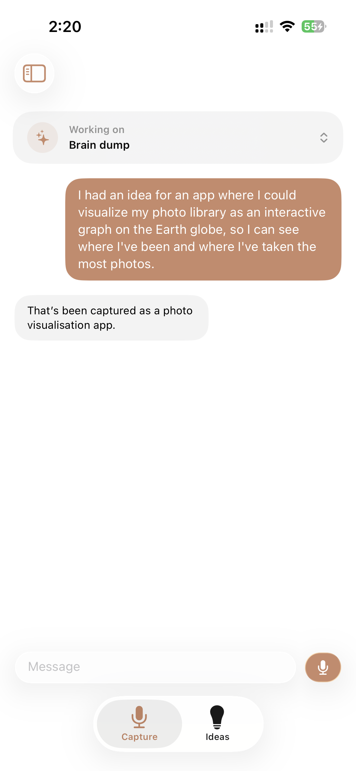 Clara: App screenshot