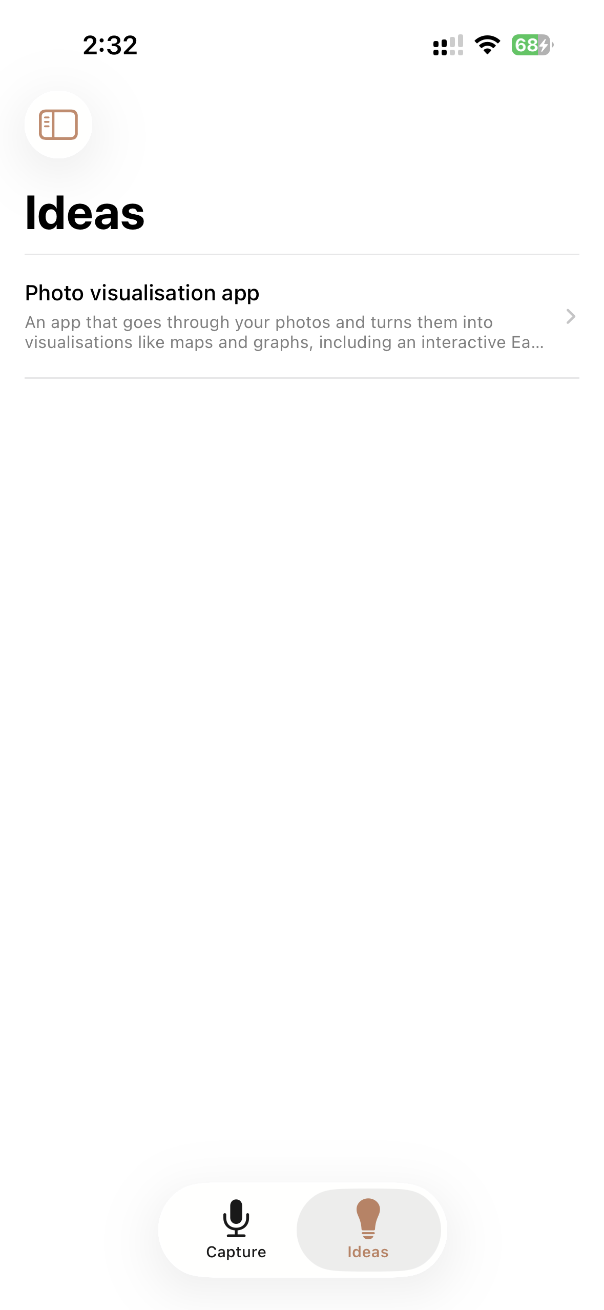 Clara: App screenshot